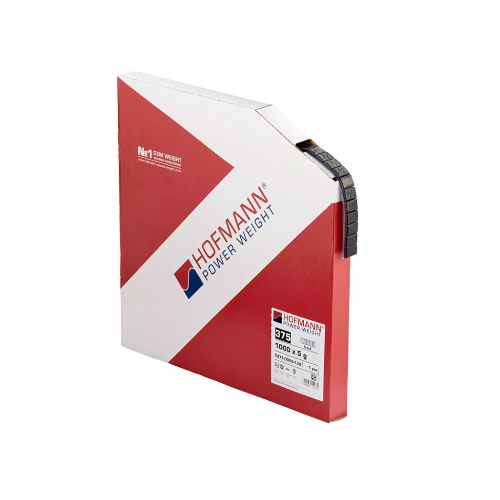 Hofmann premium balanseringsvikter på rulle Typ 375 Svart 5kg